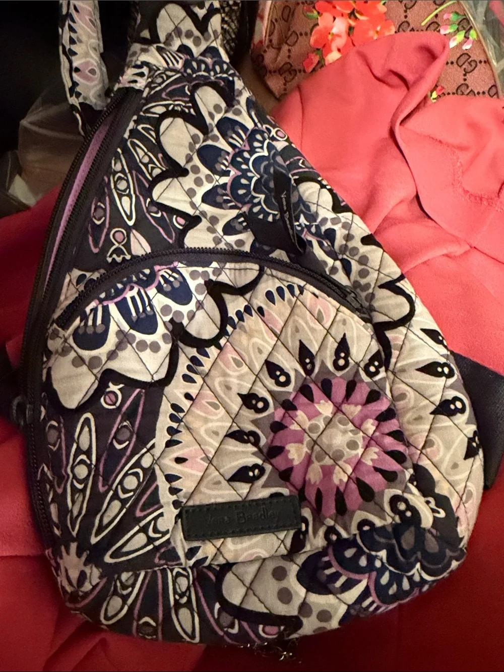 Vera Bradley sling bag filled